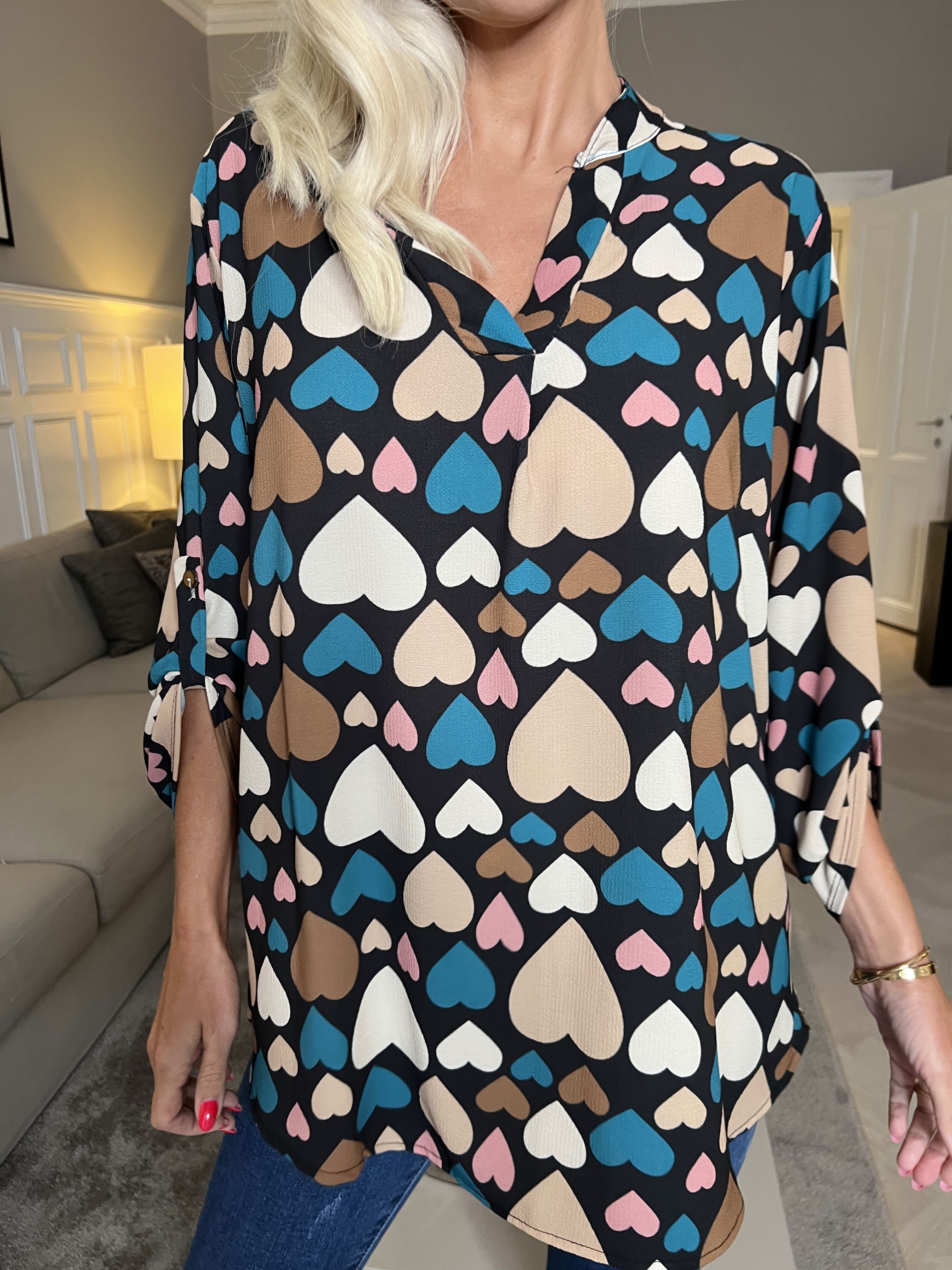 Vanesa Heart - Skjorte med mønster af hjerter